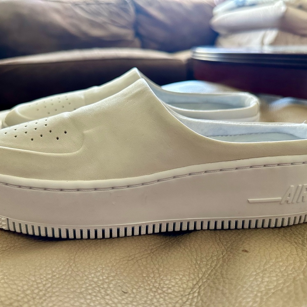 Cream Slip-On Platform Sneakers